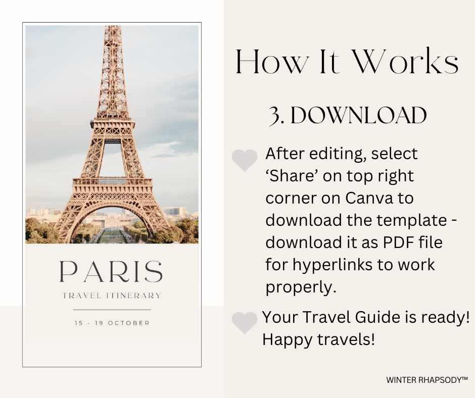 Paris Travel Itinerary | 5-Day Done-For-You Paris Travel Guide | Itinerary, Packing List & Restaurant Recommendations