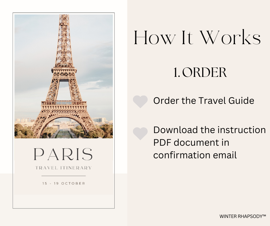 Paris Travel Itinerary | 5-Day Done-For-You Paris Travel Guide | Itinerary, Packing List & Restaurant Recommendations